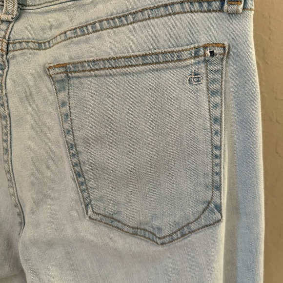 RAG & BONE Dre Glena Jeans Mid-Rise Distressed Light Wash Size 27 - Picture 15 of 16